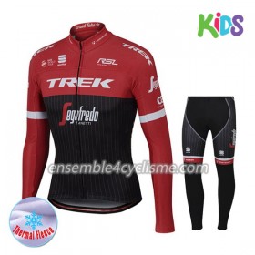 Tenue Maillot M/L + Collant 2017 Trek-Segafredo Enfant Hiver Thermal Fleece N001